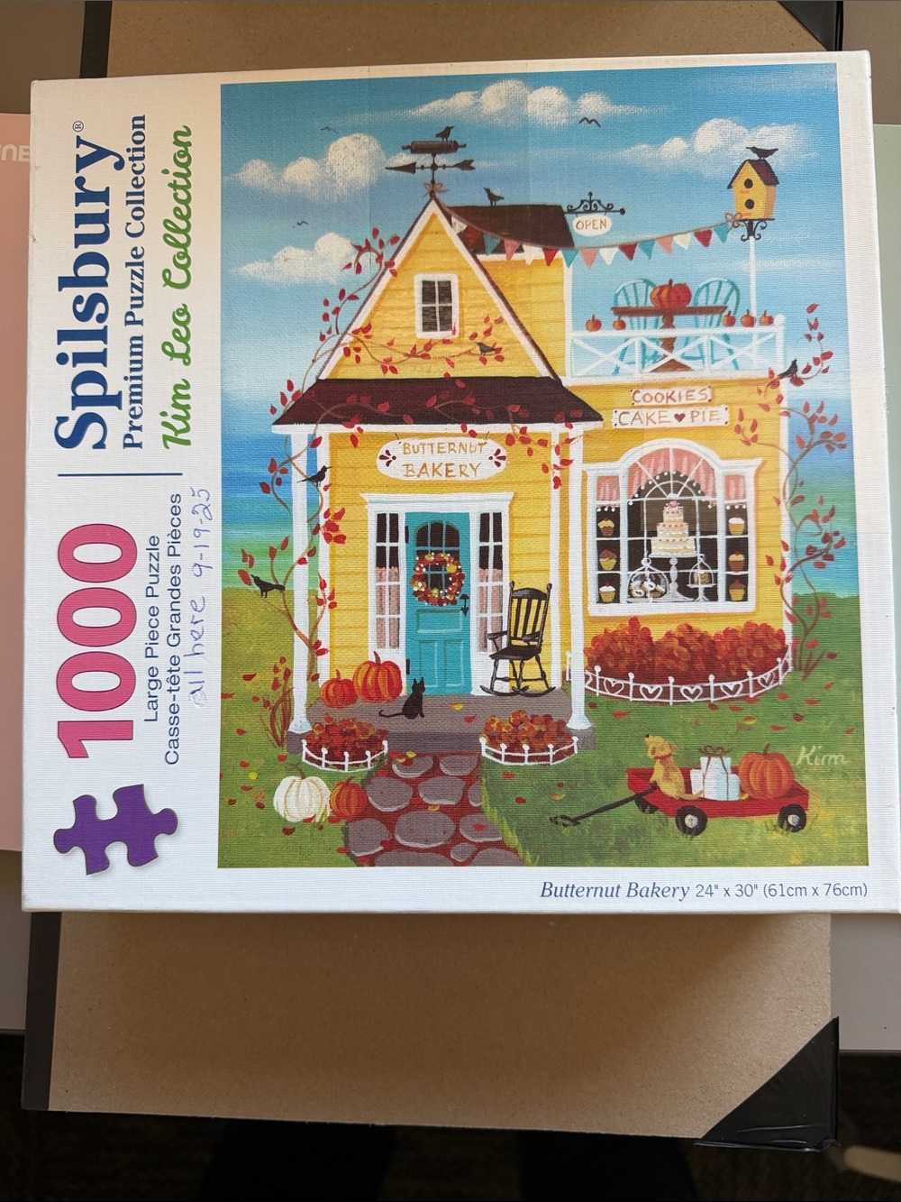 1000-Piece Butternut Bakery Jigsaw Puzzle - Yellow & Blue